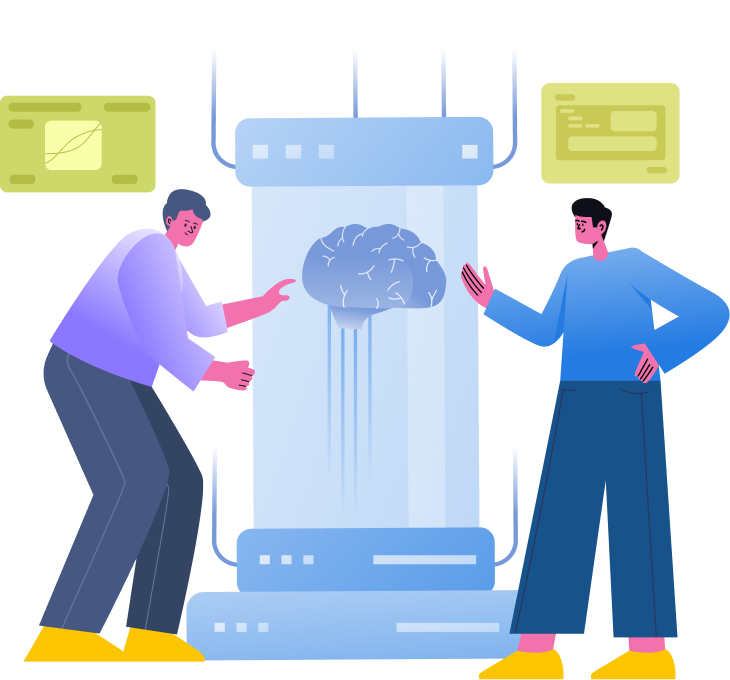 Teams collaborating around an intelligent system